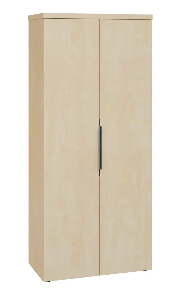 SISR 5 - 81 šatní skříň, 2-dveřová, výsuvné ramínko, 1820x800x400, bříza světlá